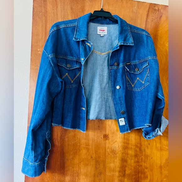 Wrangler Jackets & Blazers - Jean cropped Jacket